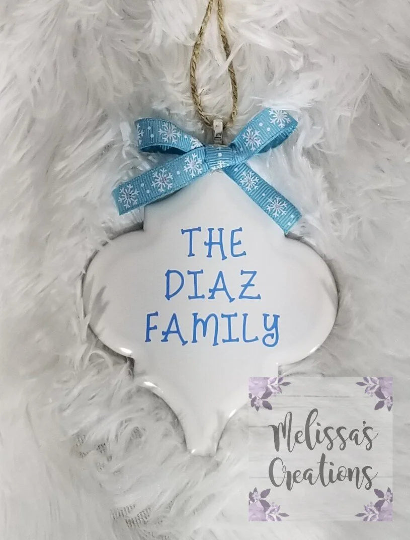 Personalized Ceramic Ornament