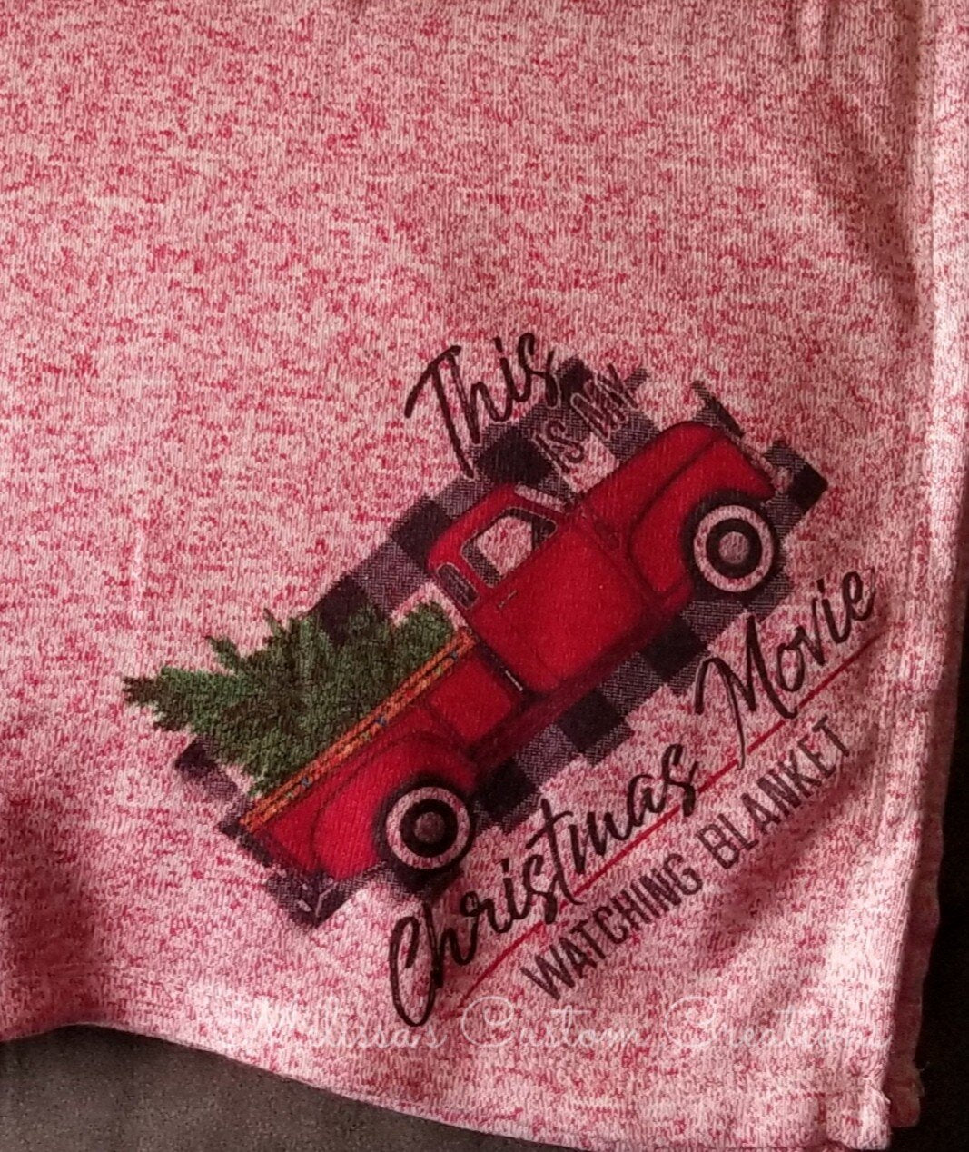 "This Is My Christmas Movie Watching Blanket" (READY TO SHIP)