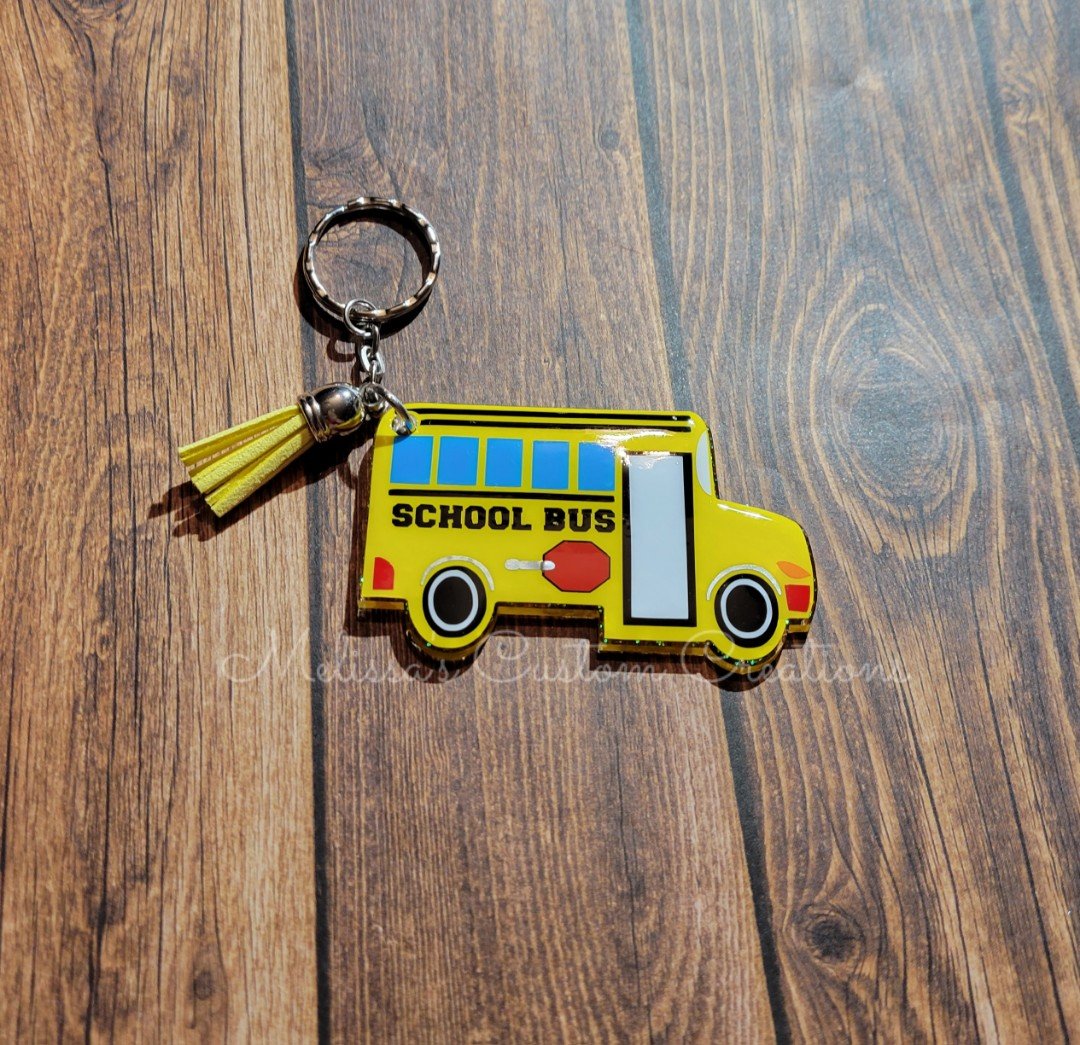School Bus Keychain (READY TO SHIP)