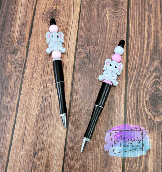 Elephant Beaded Pen (READY TO SHIP)