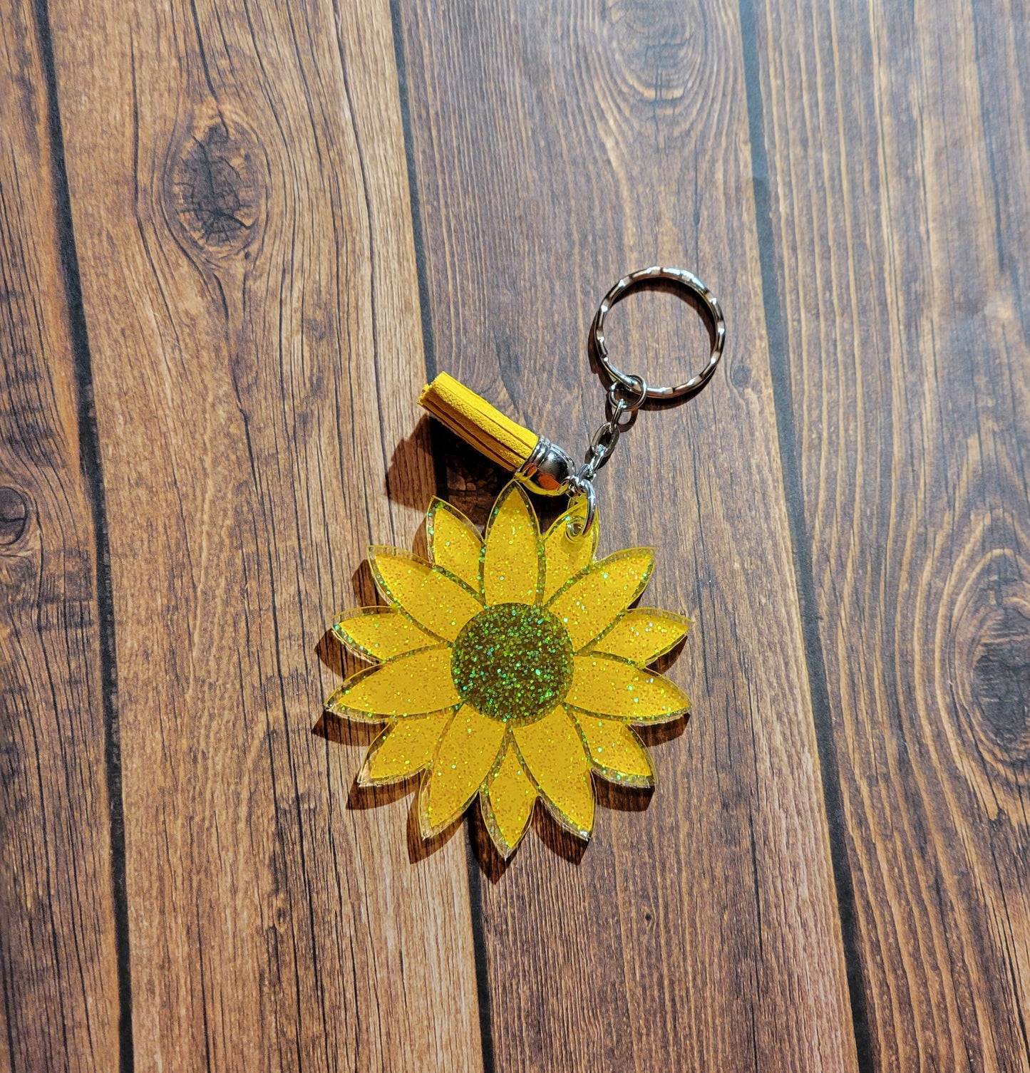 Sunflower Keychain (READY TO SHIP)