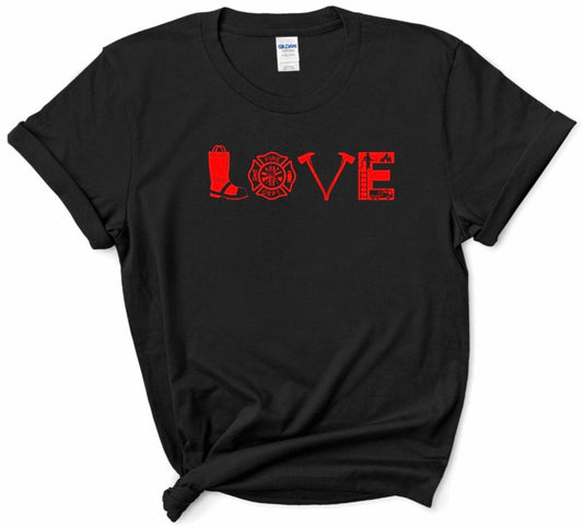 Firefighter LOVE T-Shirt