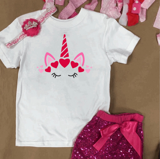 Valentine's Day Unicorn T-Shirt