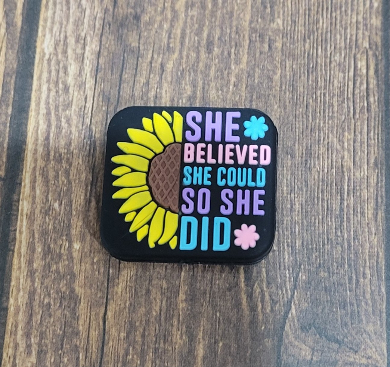 She Believed She Could So She Did Focal Bead