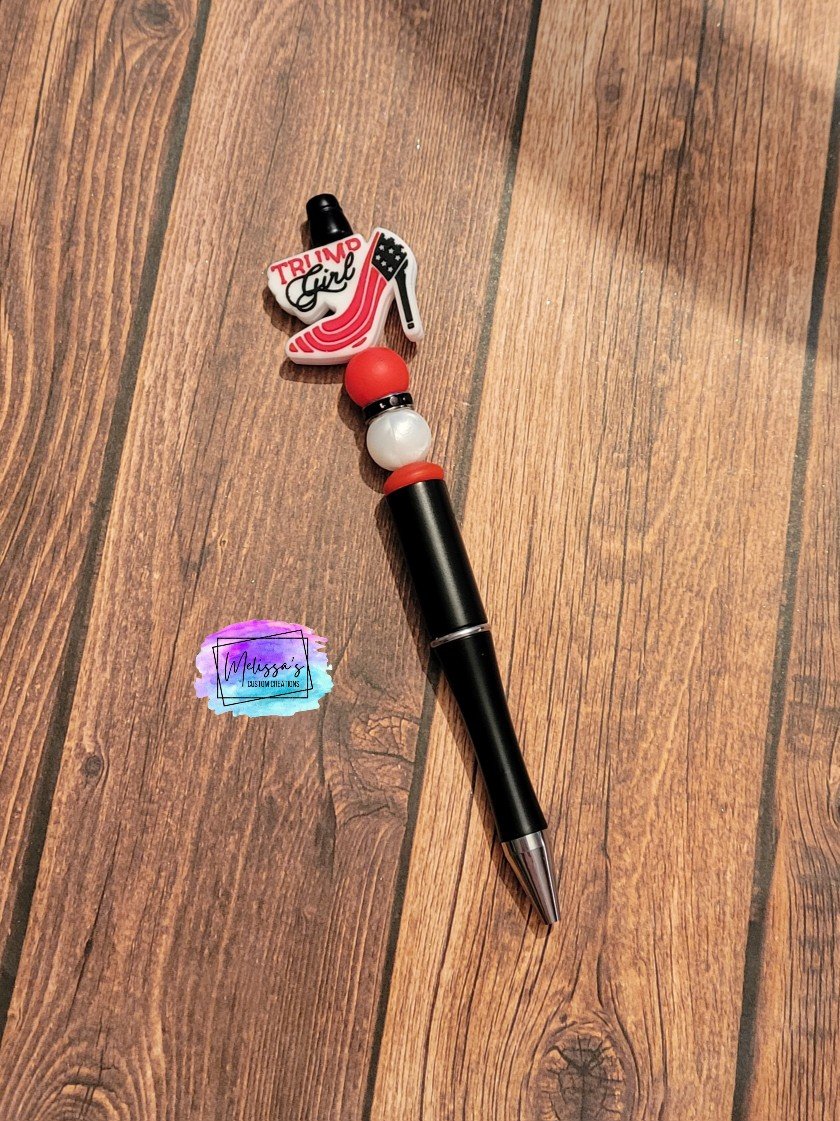 Trump Girl Beaded Pen (READY TO SHIP)