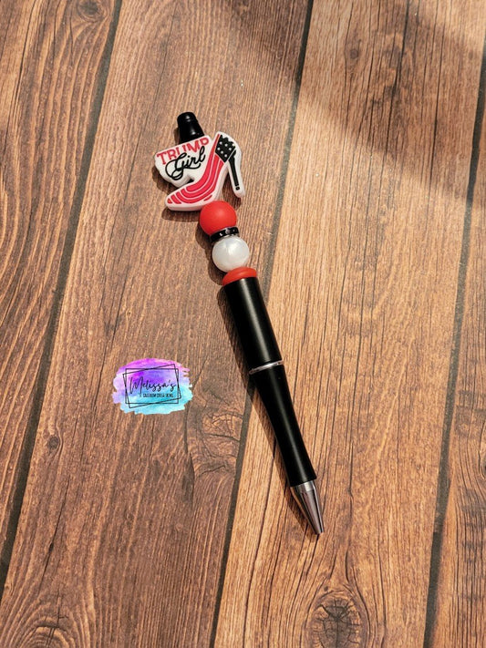 Trump Girl Beaded Pen (READY TO SHIP)