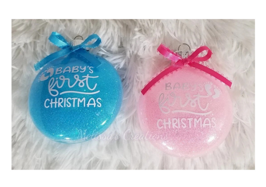 "Baby's First Christmas" Ornament (READY TO SHIP)