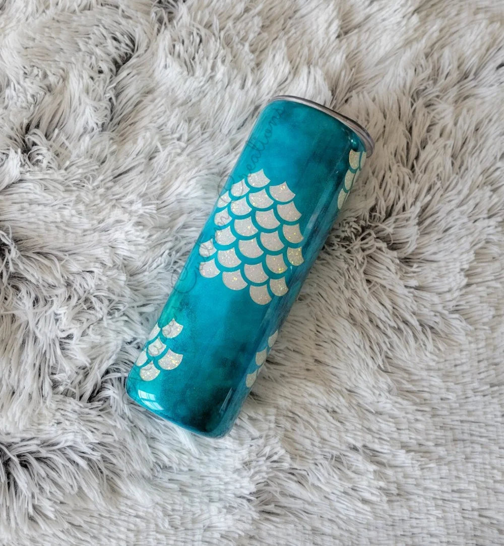 20oz Skinny Mermaid Tumbler (READY TO SHIP)