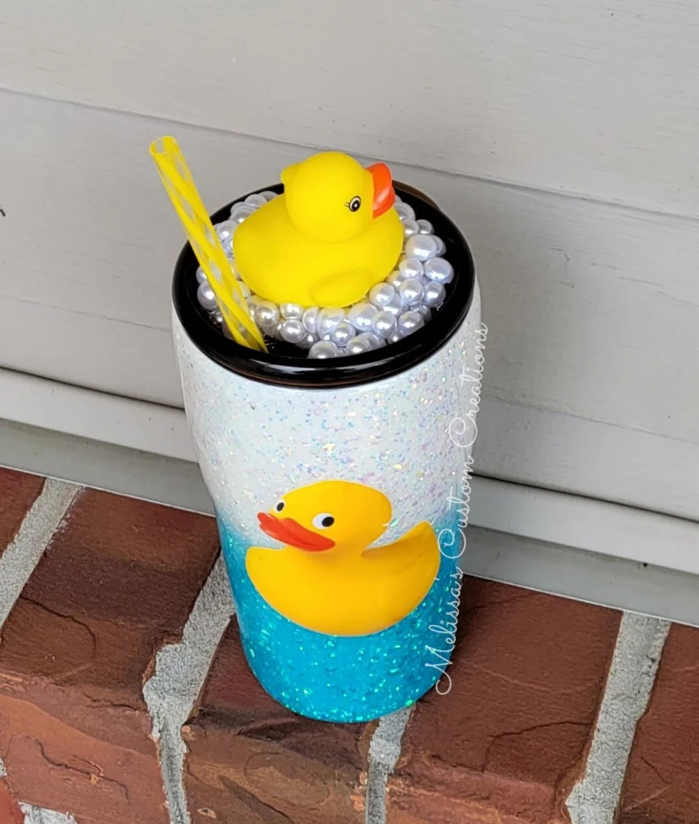 20oz Rubber Duck Tumbler with Topper (READY TO SHIP)