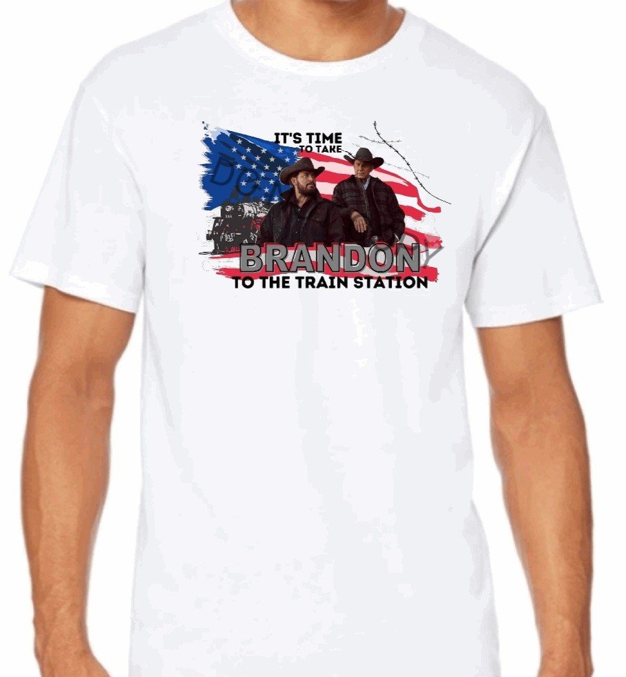 "It's time to take Brandon to the train station" T-Shirt