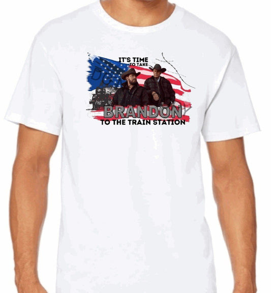 "It's time to take Brandon to the train station" T-Shirt