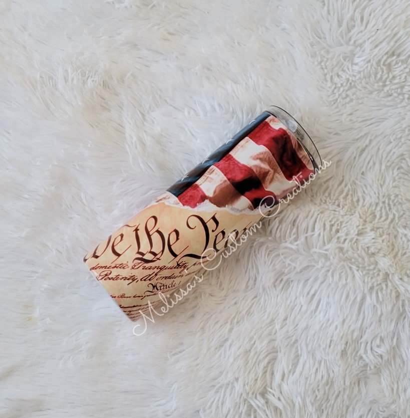 We The People/American Flag Tumbler