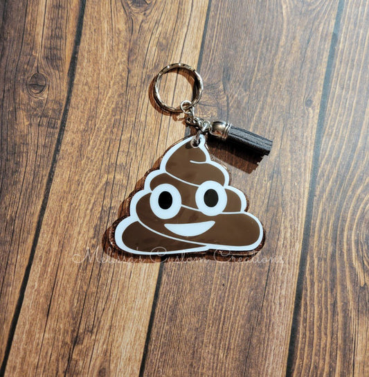 Poop Emoji Keychain (READY TO SHIP)