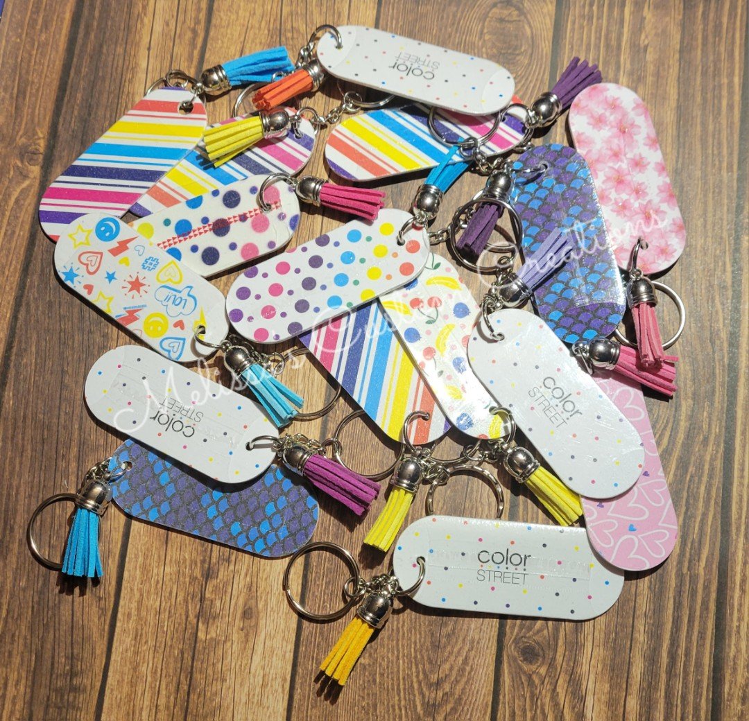 Color Street Nail File Keychain