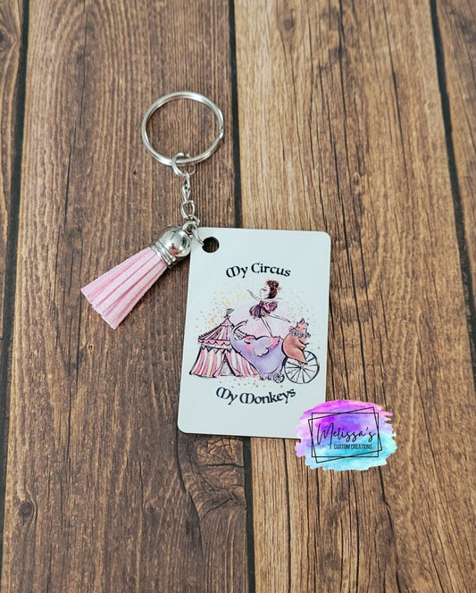 My Circus, My Monkeys Keychain