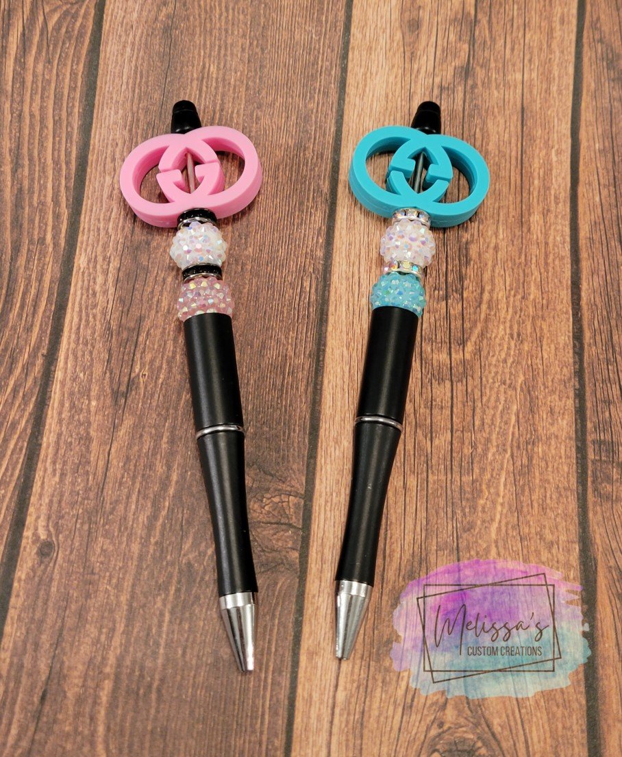 Designer (GG) Beaded Pen (READY TO SHIP)