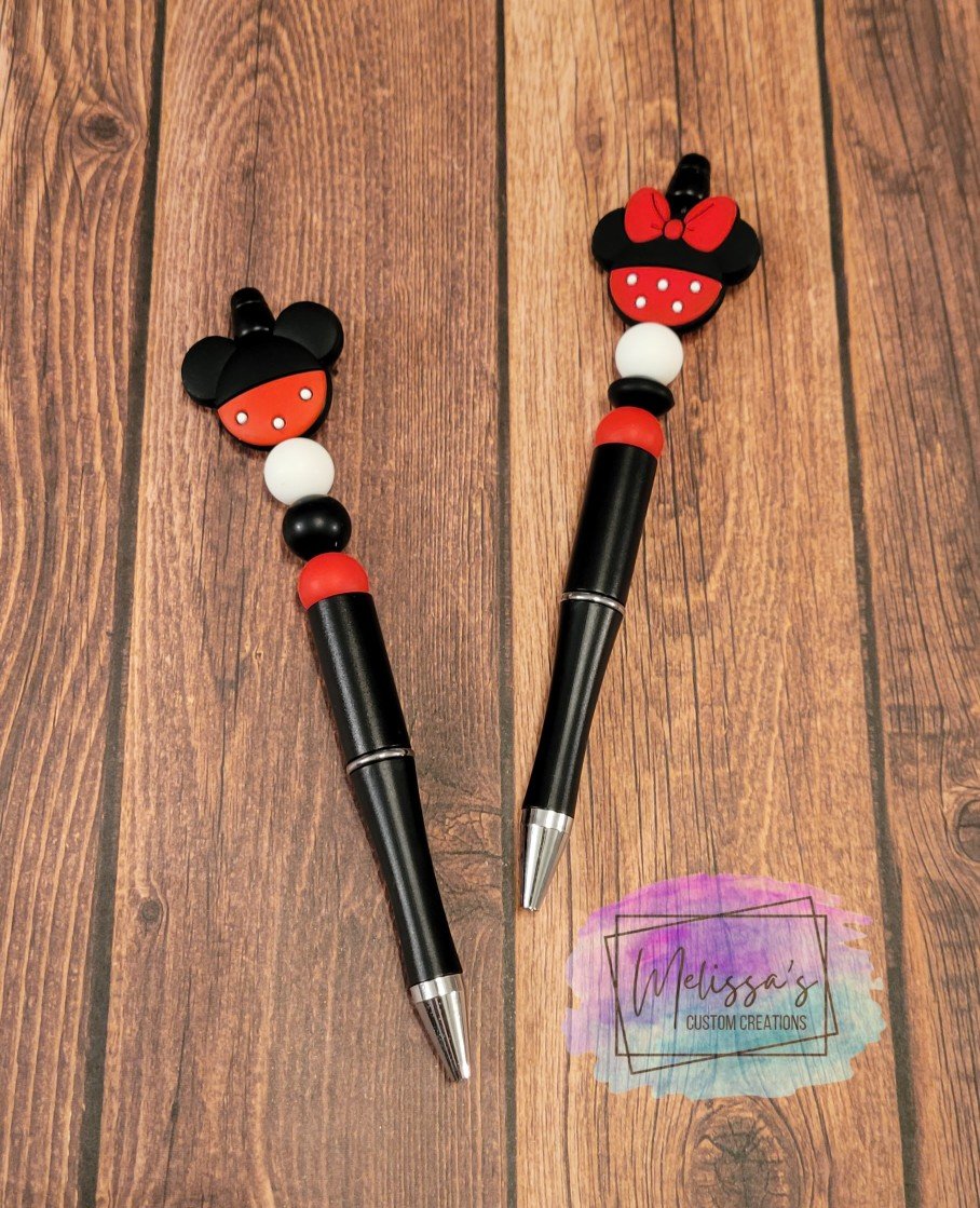 Mouse Head Beaded Pen (READY TO SHIP)