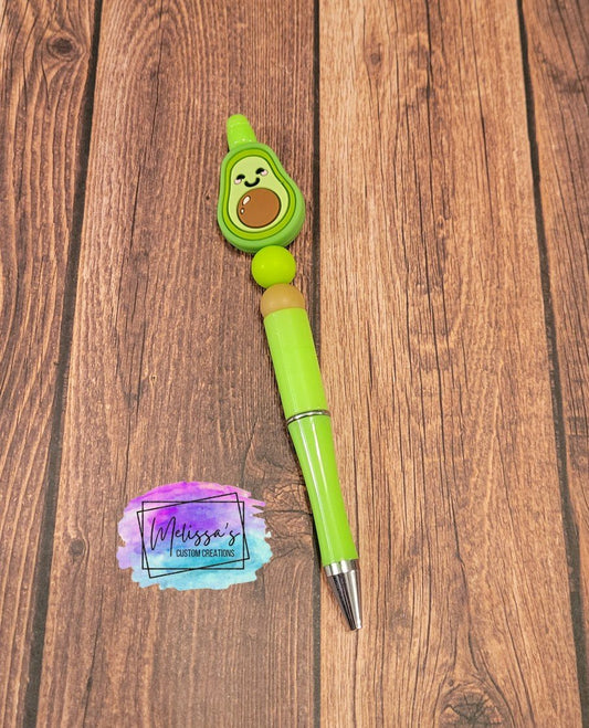 Avocado Beaded Pen (READY TO SHIP)