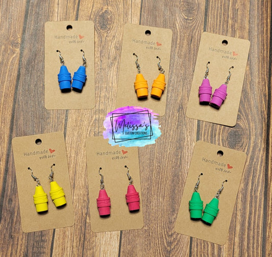 Crayon Earrings (READY TO SHIP)