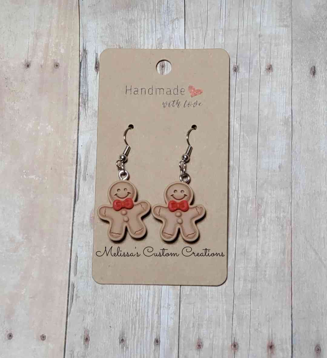 Gingerbread Boy/Girl Earrings (READY TO SHIP)