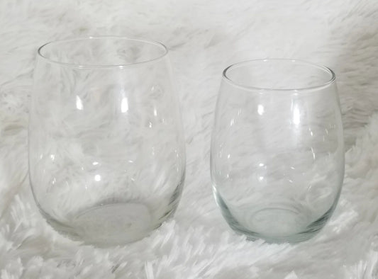 Custom Stemless Wine Glass