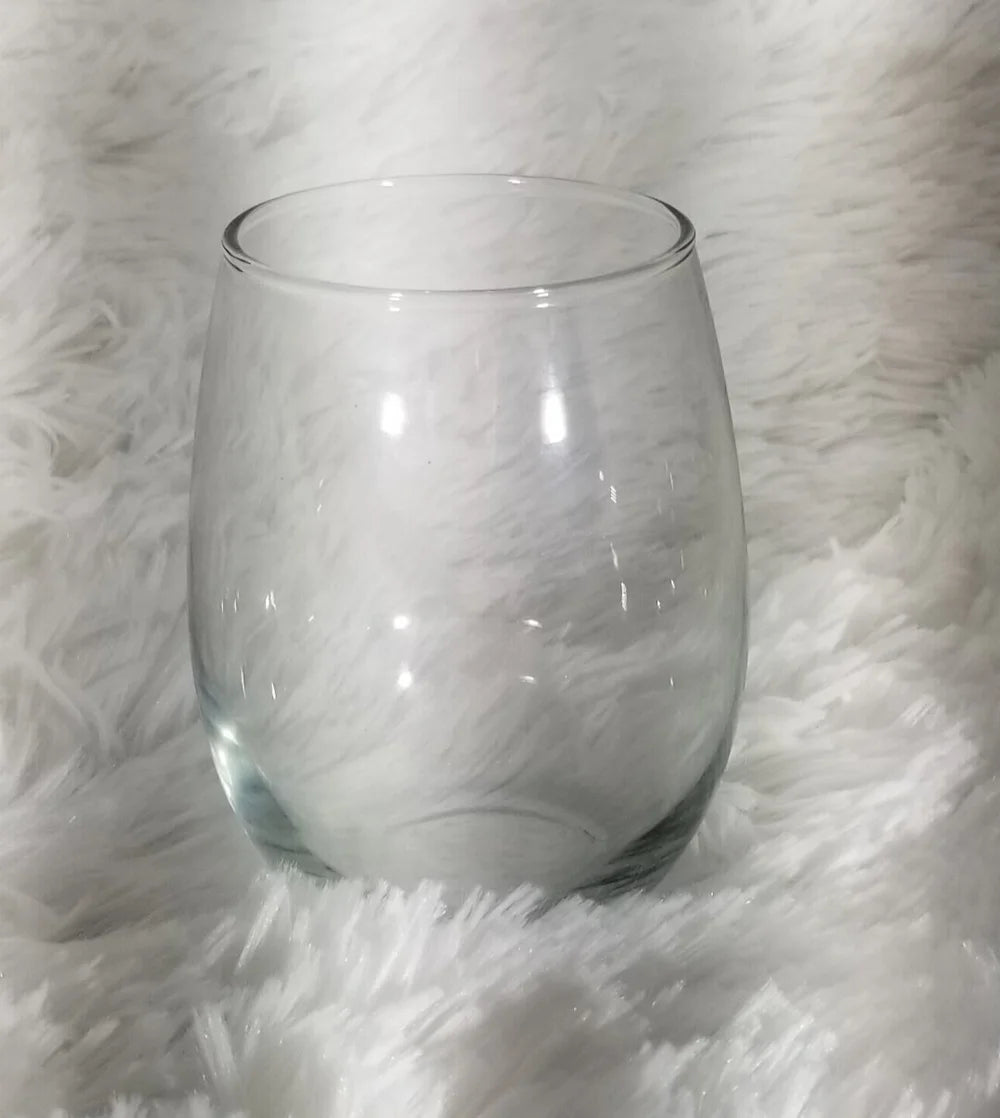 Custom Stemless Wine Glass