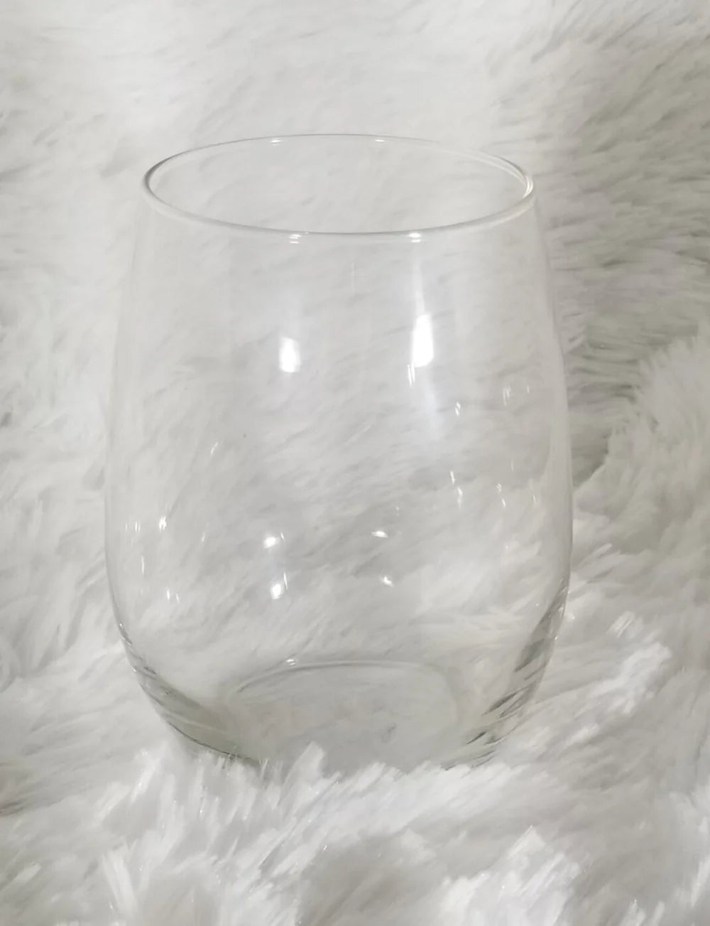 Custom Stemless Wine Glass