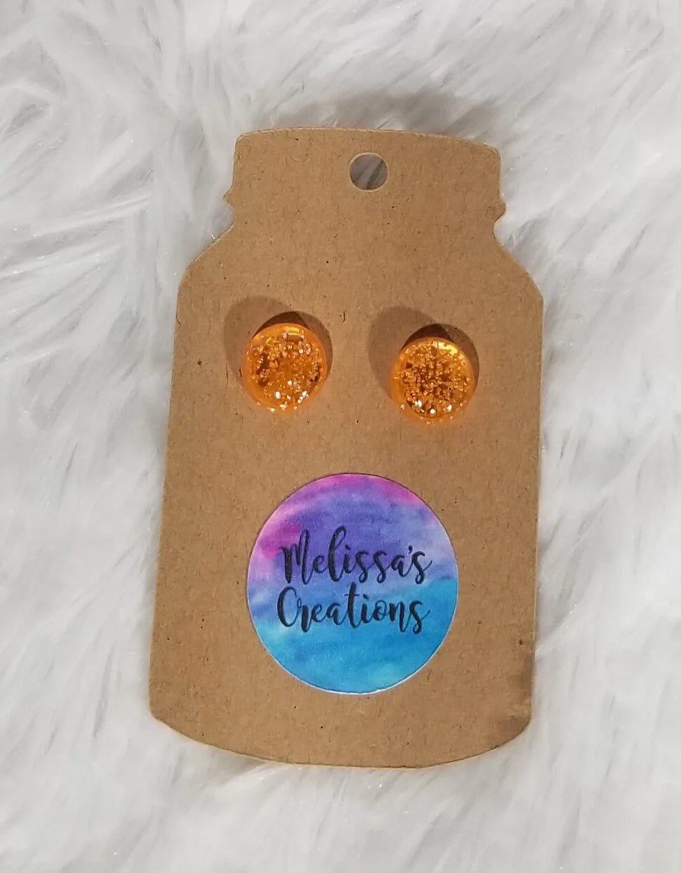 Glitter Dot Stud Earrings (READY TO SHIP)