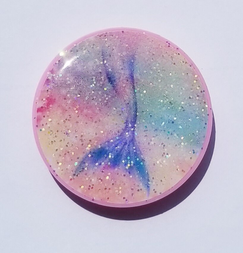 Glitter Mermaid Tail Phone Grip (READY TO SHIP)