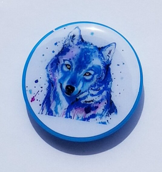 Watercolor Wolf Phone Grip (READY TO SHIP)