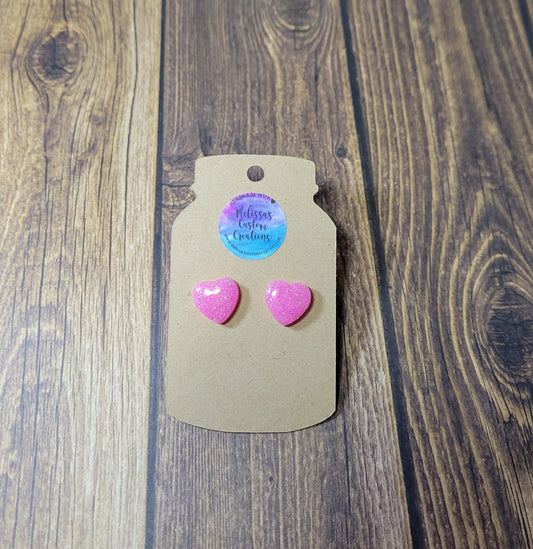 Heart Stud Earrings (READY TO SHIP)