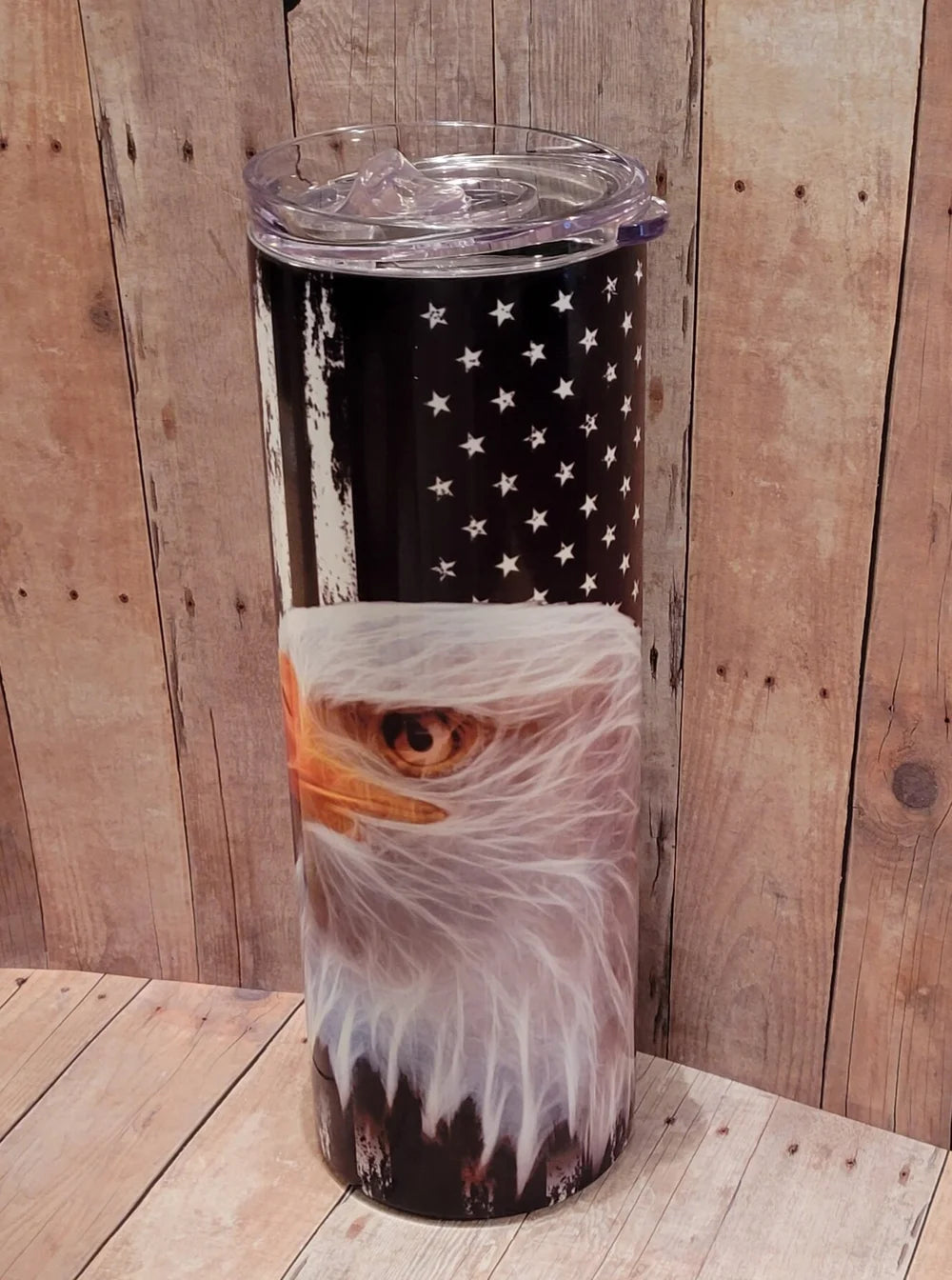 Back the Blue Eagle Flag Tumbler