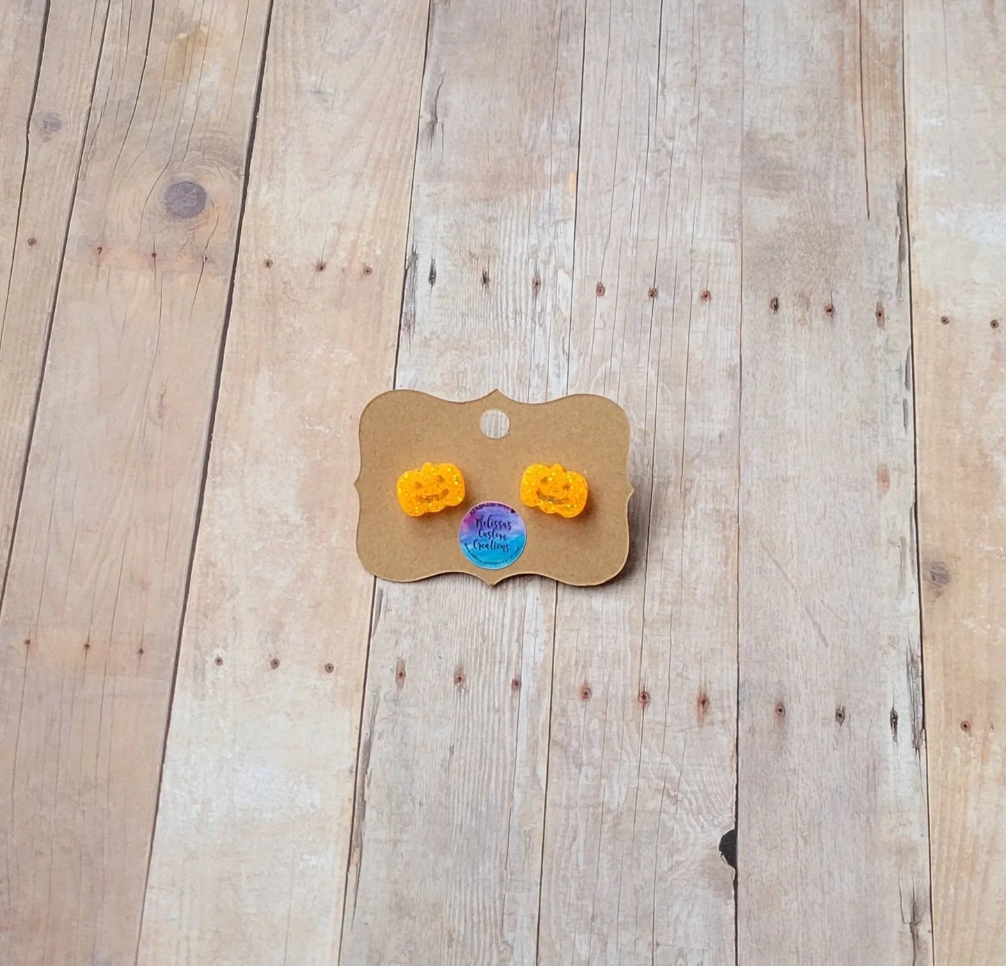 Ghost or Pumpkin Stud Earrings (READY TO SHIP)