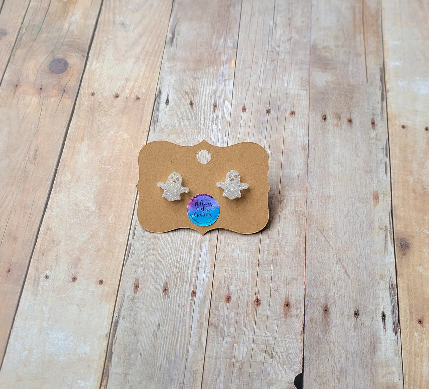 Ghost or Pumpkin Stud Earrings (READY TO SHIP)