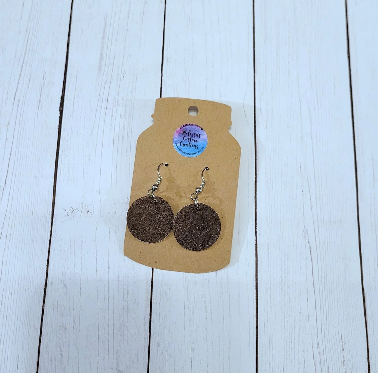 Faux Leather Earrings (READY TO SHIP)