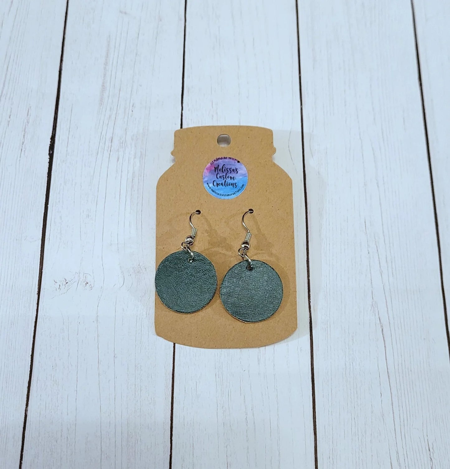 Faux Leather Earrings (READY TO SHIP)