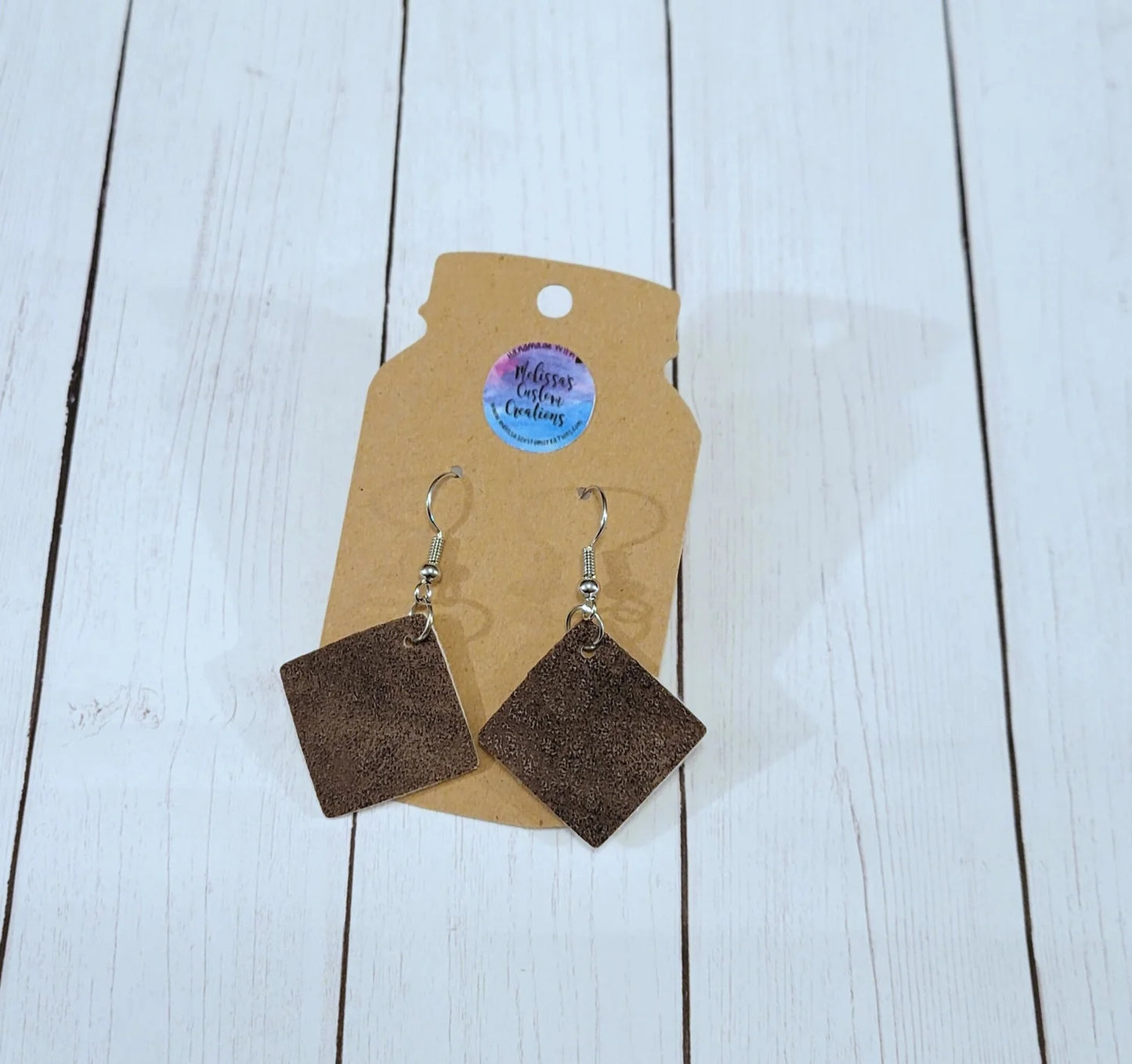 Faux Leather Earrings (READY TO SHIP)