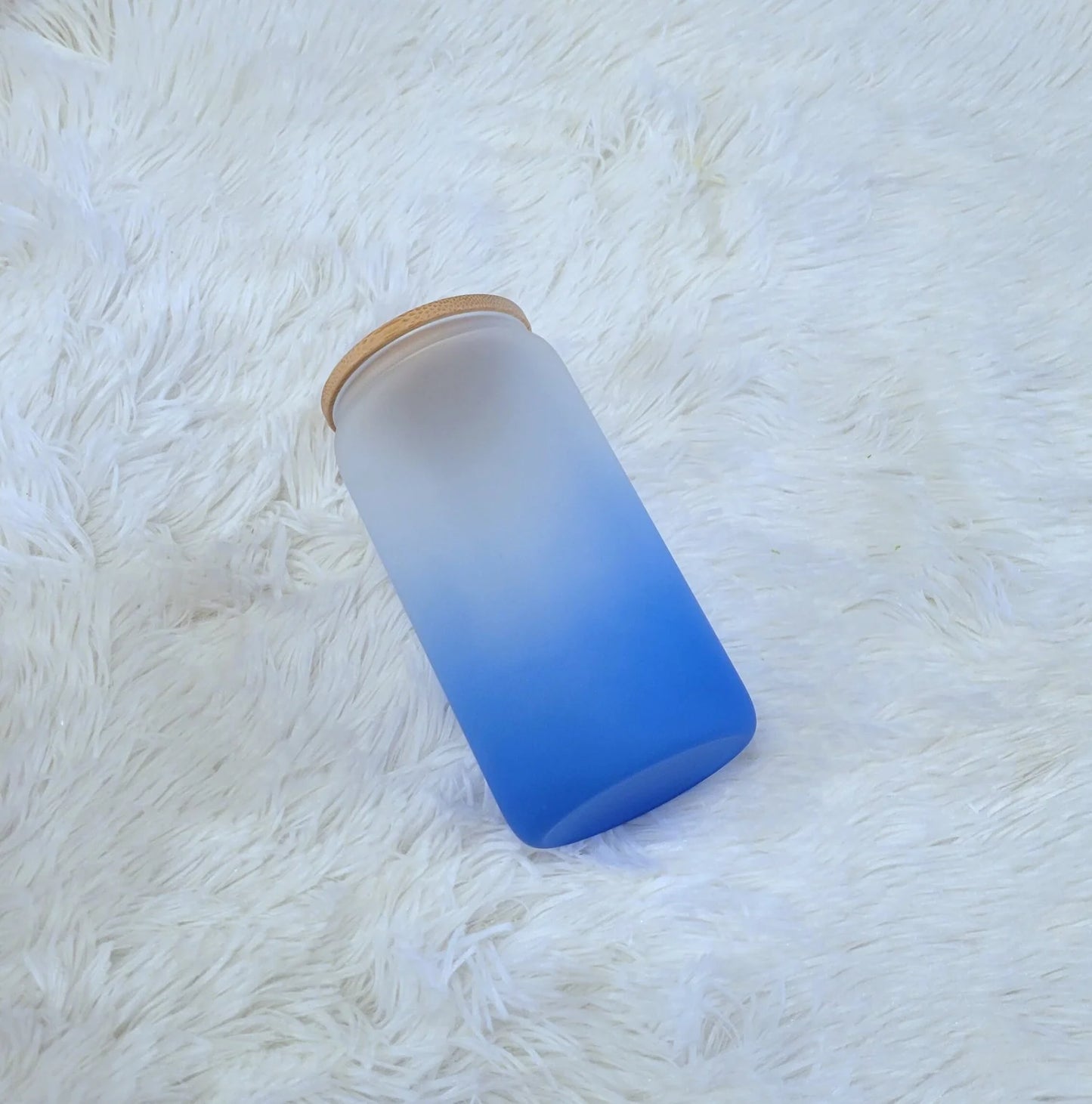 Custom 16oz Frosted Ombre Glass Tumbler