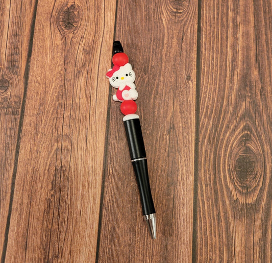 Kitty Beaded Pen (READY TO SHIP)