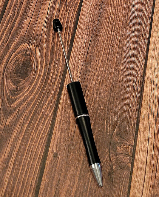 Black Beadable Pen