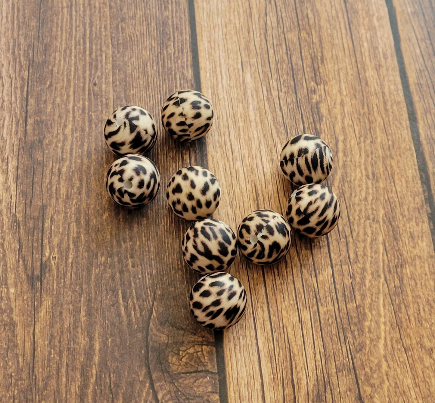 Leopard Silicone Bead