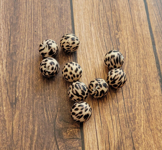 Leopard Silicone Bead
