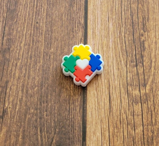 Puzzle Pieces Focal Bead