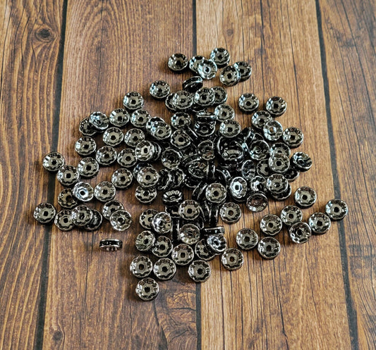 Black Spacer Beads