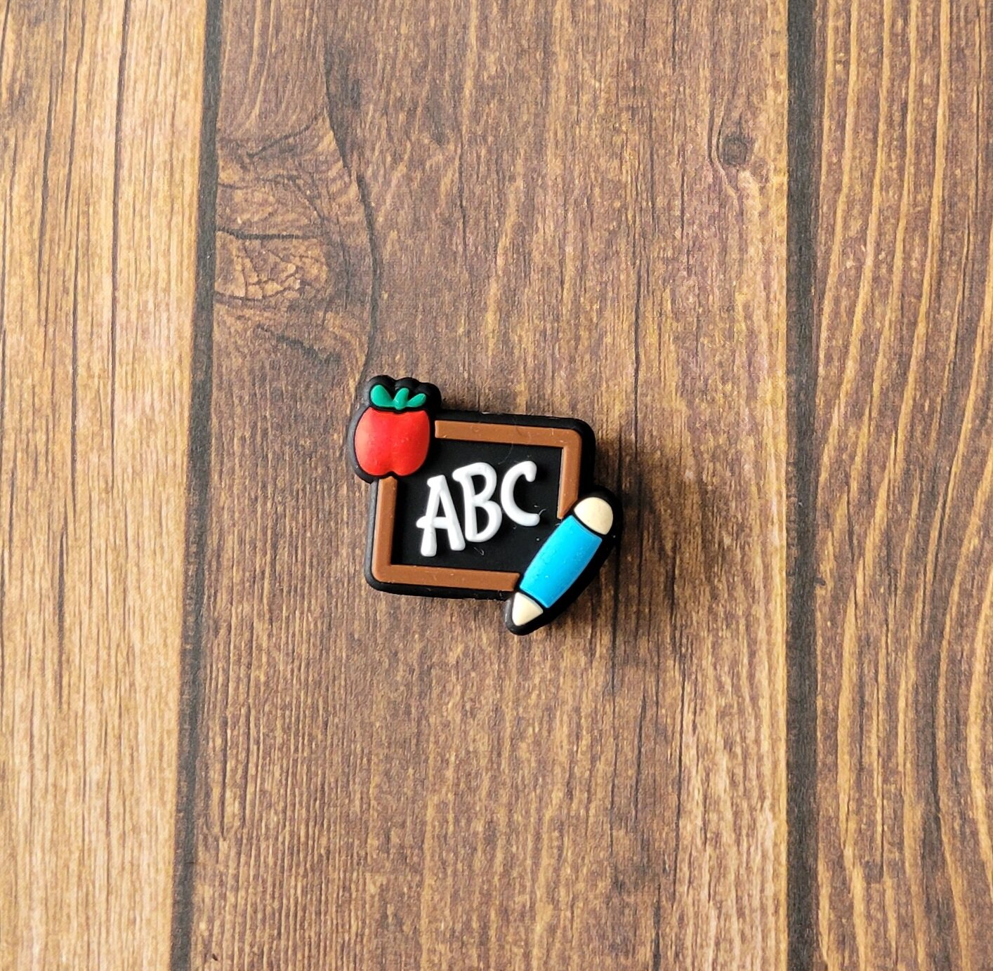 ABC Chalkboard Focal Bead