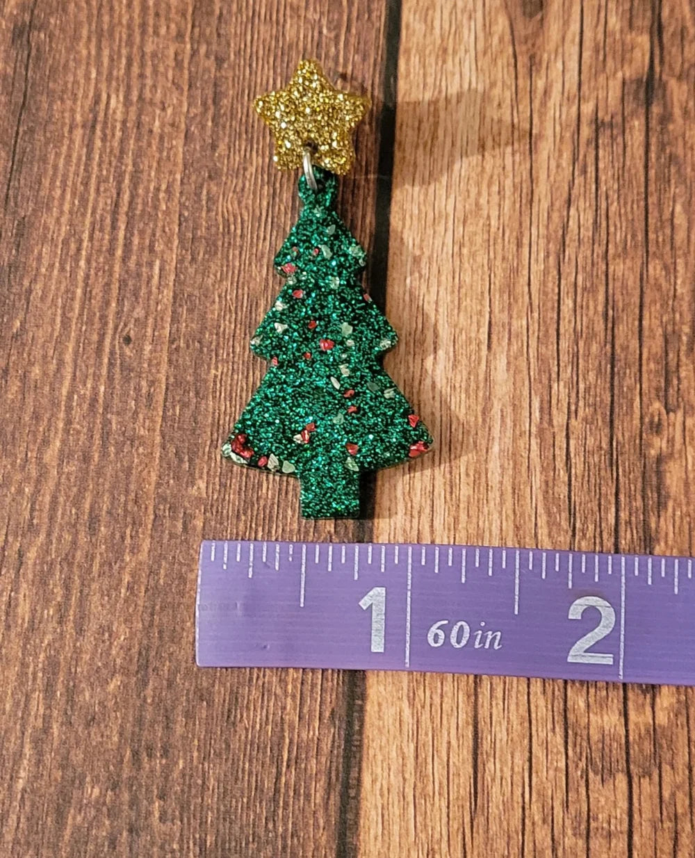 Christmas Tree Dangle Earrings