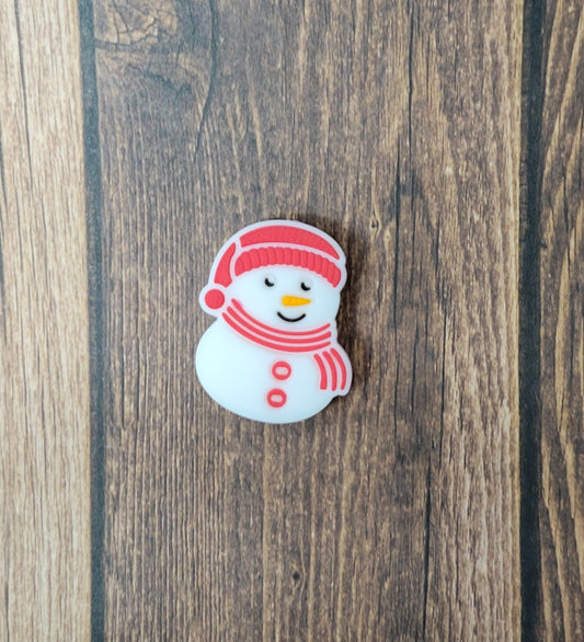 Snowman Focal Bead