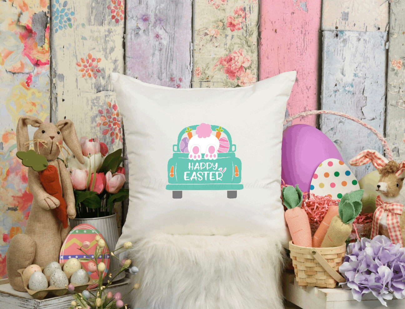 Happy Easter Pillow