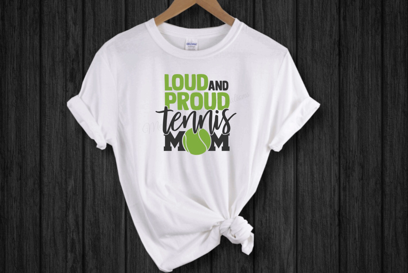 "Loud &amp; Proud Tennis Mom" T-Shirt