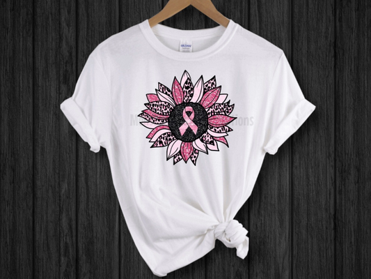 Breast Cancer Awareness Sunflower T-Shirt